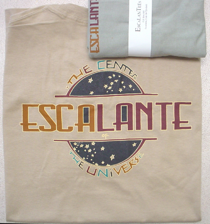 escalante center of the universe t-shirt