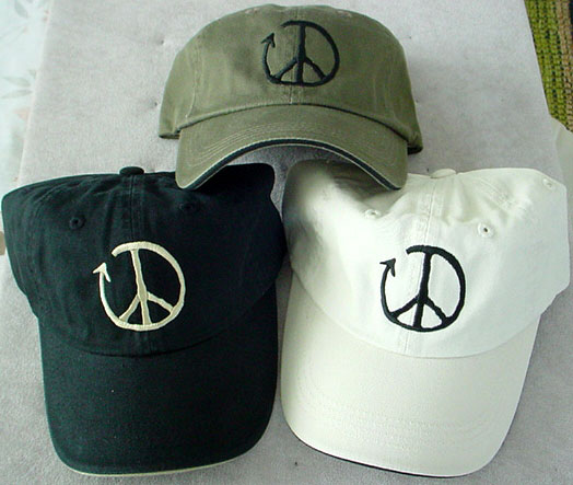 peace sign hats